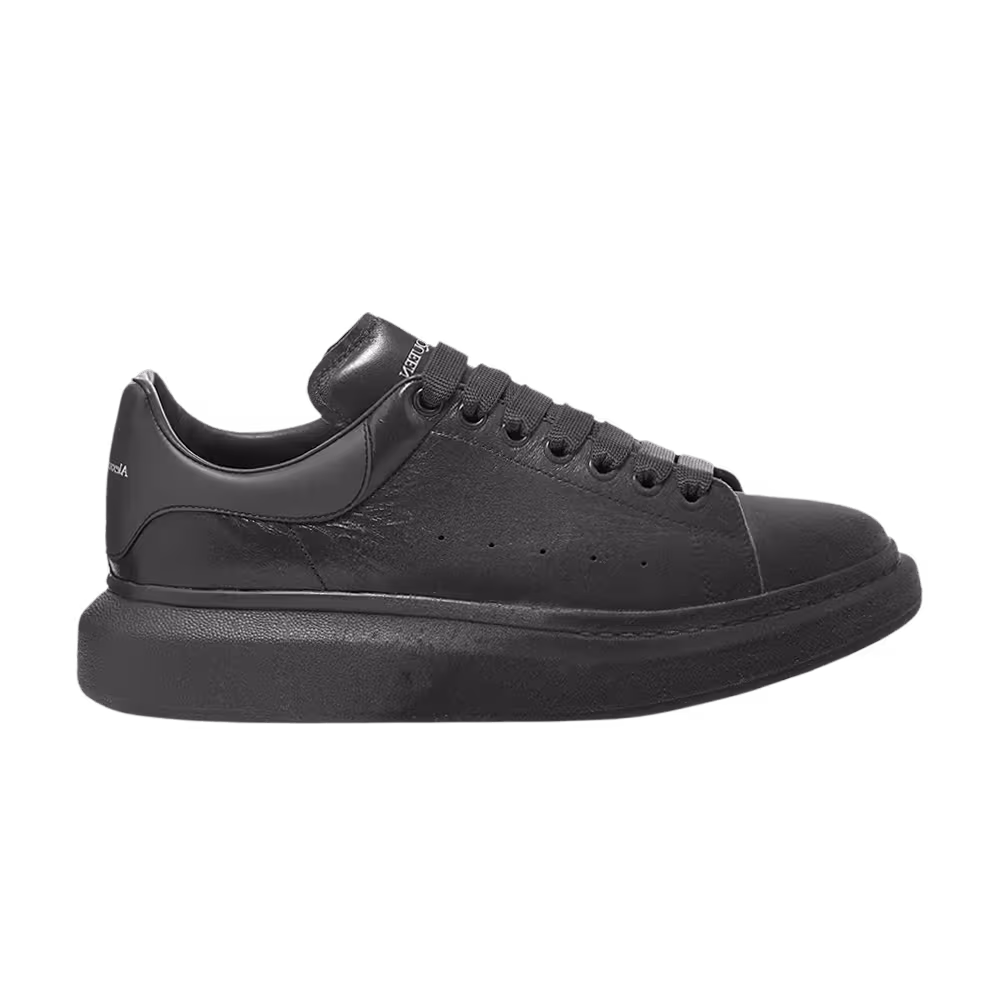 Alexander McQueen Flock Toe Tonal Wedge Sole Charcoal