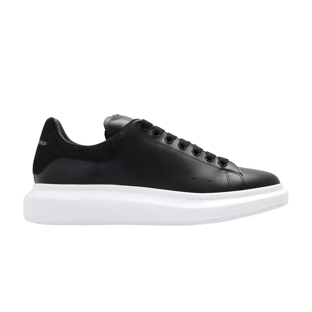 Alexander McQueen Oversized Sneaker Black Heel Glitter