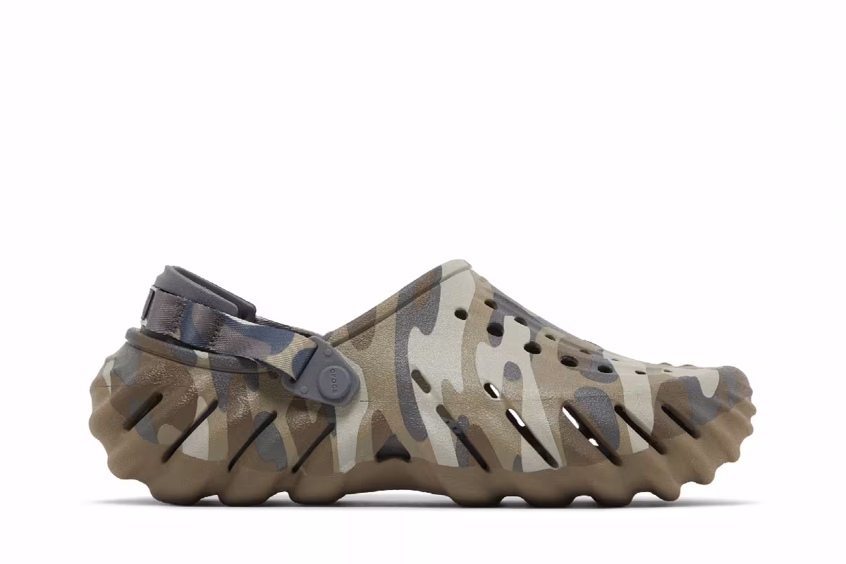 Crocs Echo Redux Clog Charcoal Camo, view 2