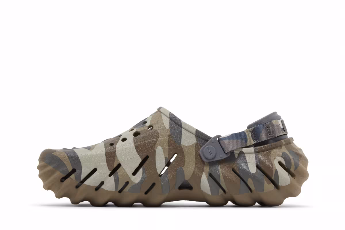 Crocs Echo Redux Clog Charcoal Camo, view 4