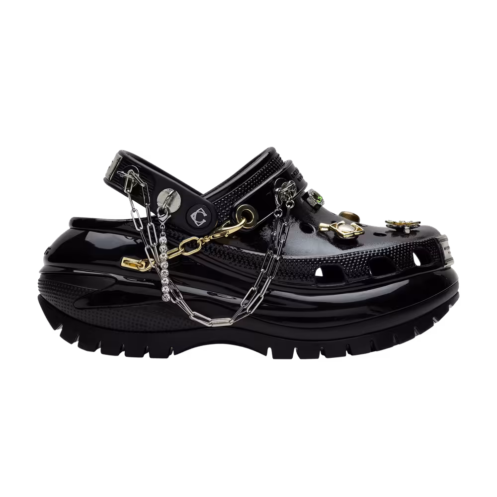 Christian Cowan x Crocs Mega Crush Clog Black Metallic