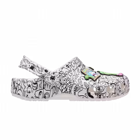 Steven Harrington x Crocs Classic Clog Kids 'Quickstrike - White Black'