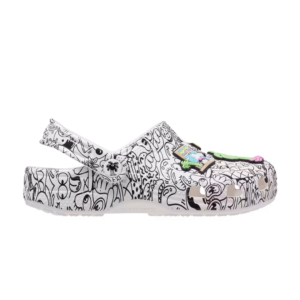 Steven Harrington x Crocs Classic Clog Kids Quickstrike - White Black