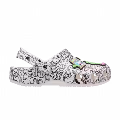 Steven Harrington x Crocs Classic Clog Toddler 'Quickstrike - White Black'