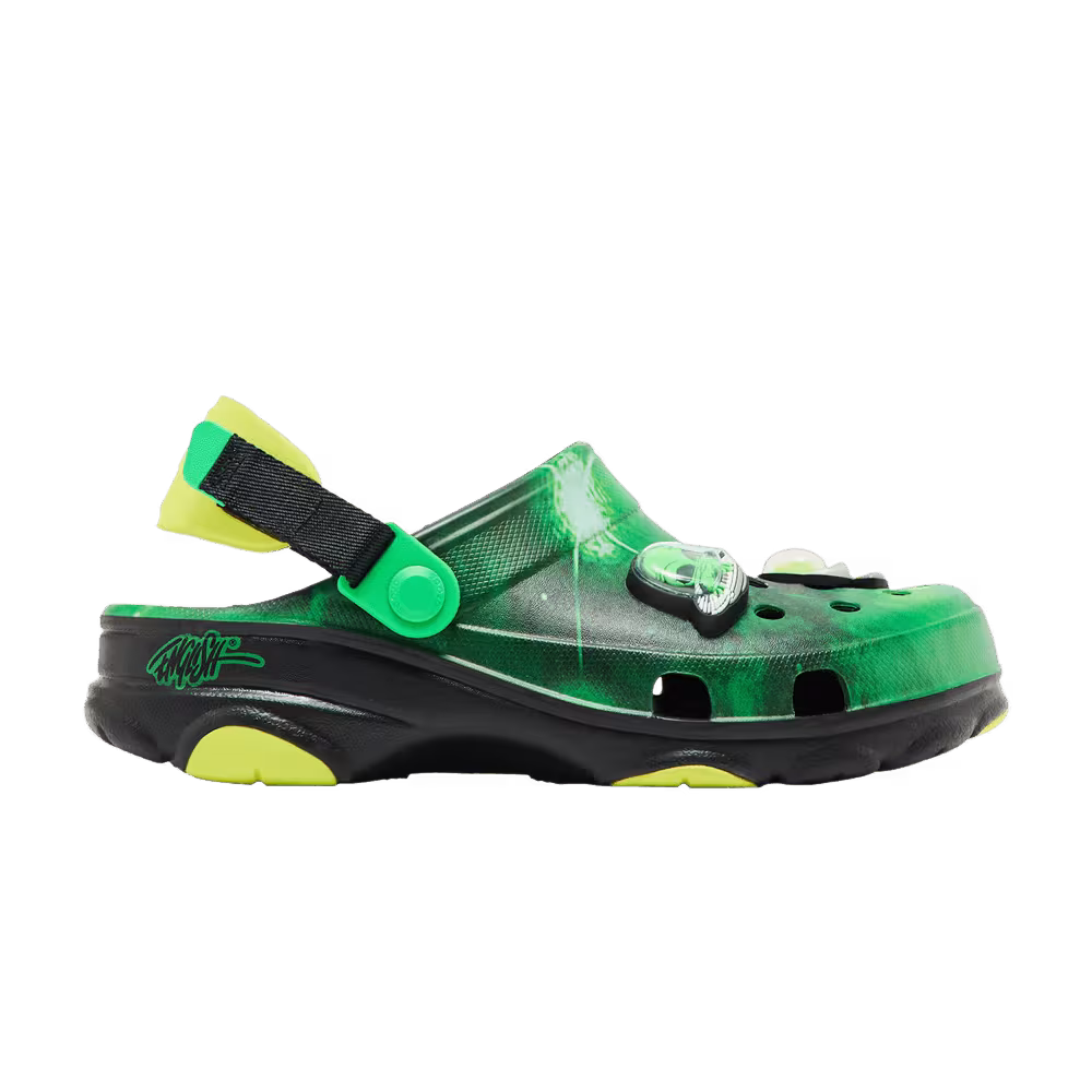 Ron English x Crocs All-Terrain Clog Kids Area 54 - Green Galaxy