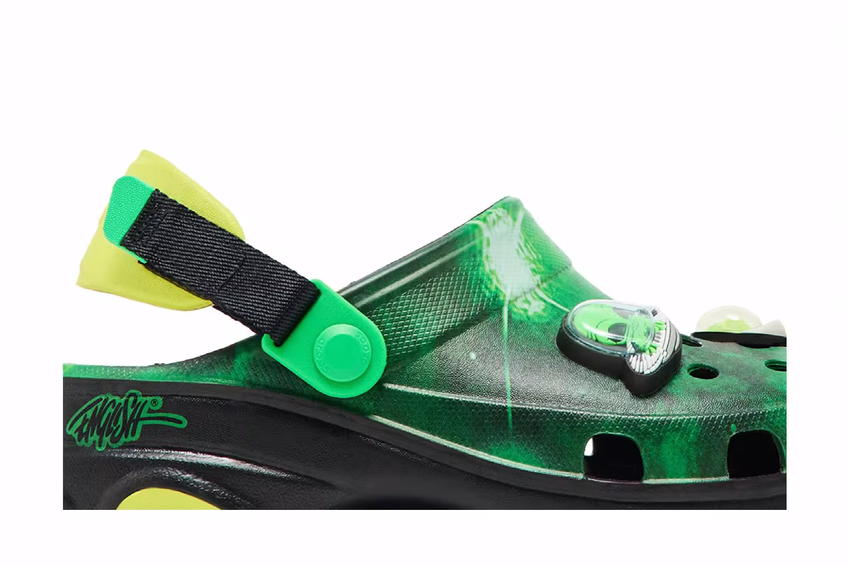 Ron English x Crocs All-Terrain Clog Kids Area 54 - Green Galaxy, view 3