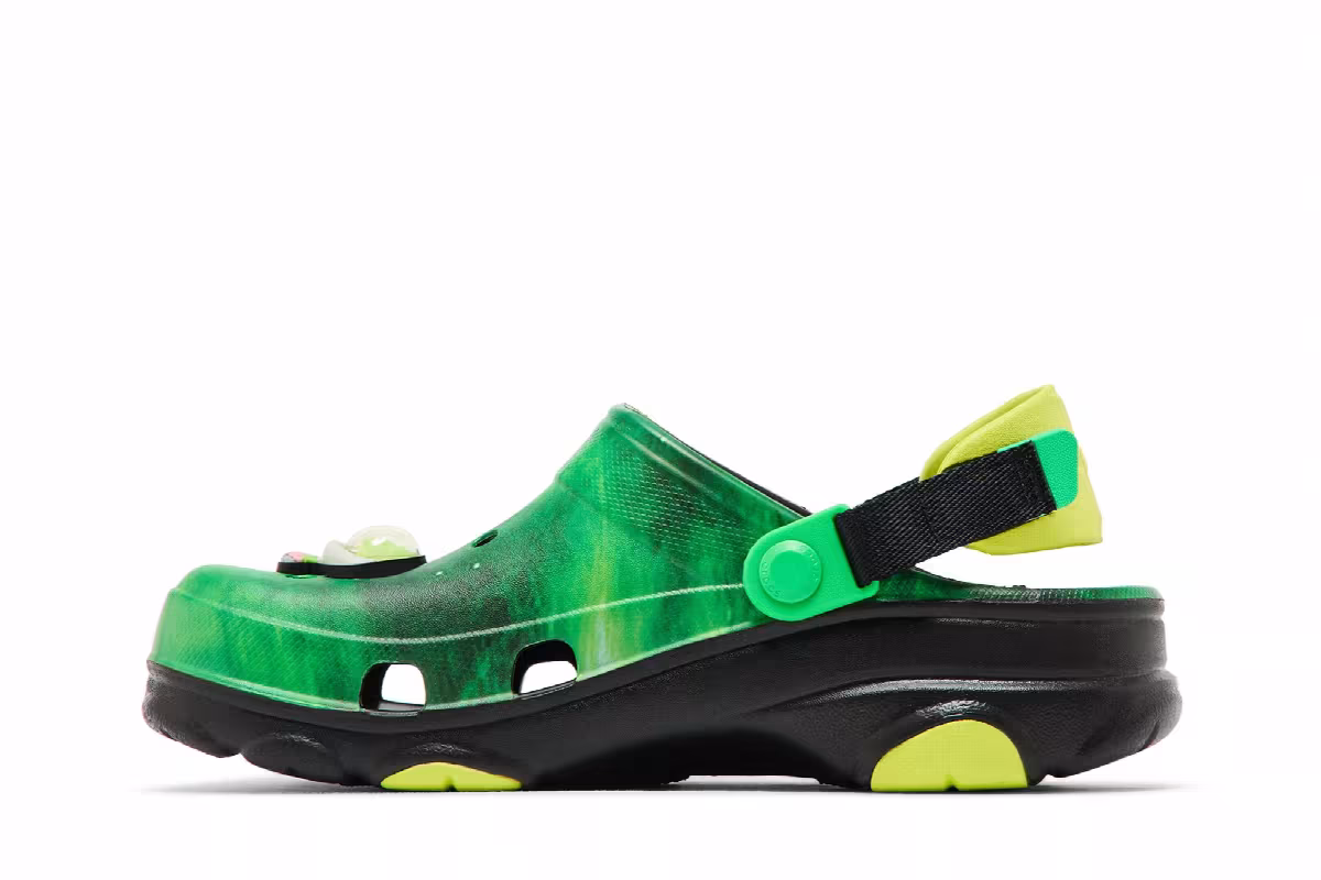 Ron English x Crocs All-Terrain Clog Kids Area 54 - Green Galaxy, view 4