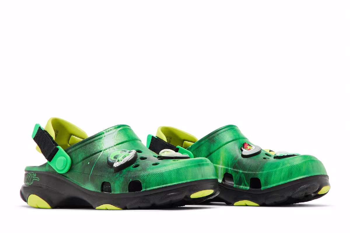Ron English x Crocs All-Terrain Clog Kids Area 54 - Green Galaxy, view 9