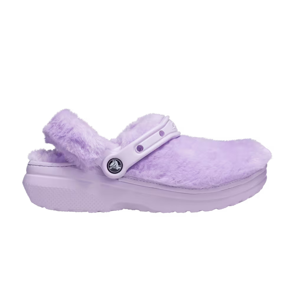 Crocs Women's Classic Lined Clog Fur Sure - Lavender