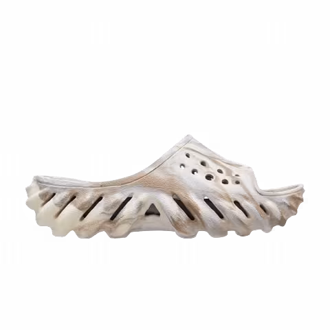 Crocs Echo Marbled Slide Kids 'Bone'