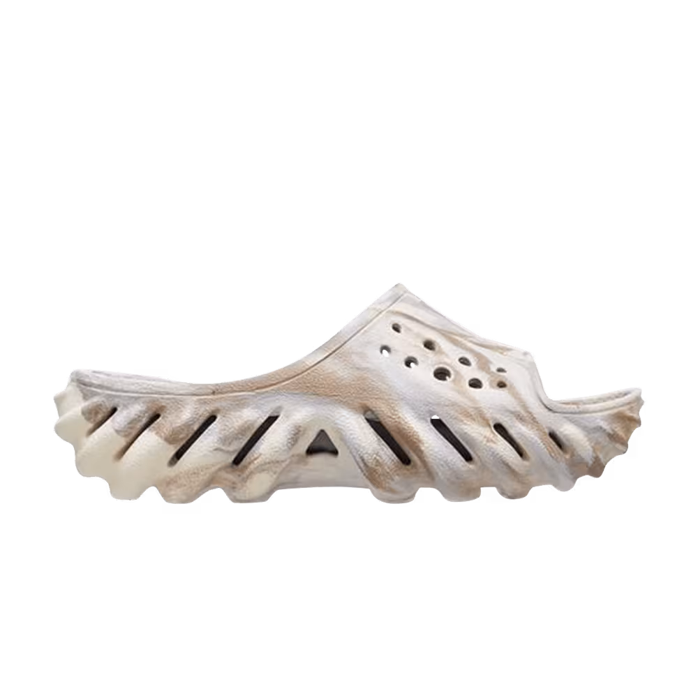 Crocs Echo Marbled Slide Kids Bone