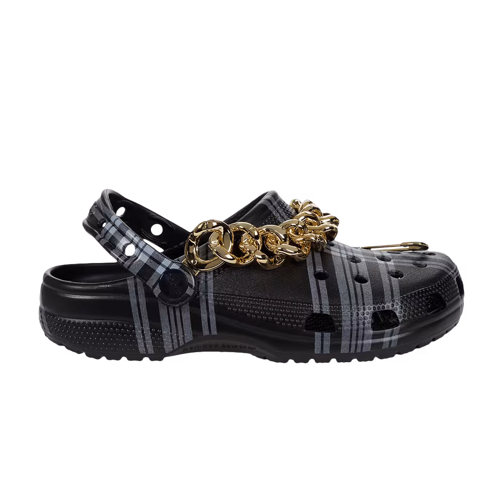 Crocs Clueless x Classic Clog Black Plaid