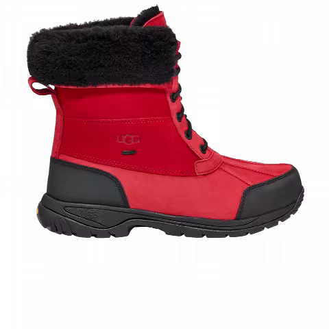 UGG Butte Waterproof Leather Snow Boot 'Samba Red Black'
