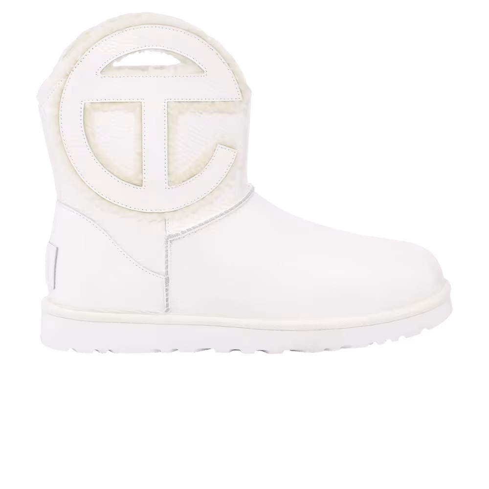 Telfar x UGG Logo Mini Boot Crinkle - White