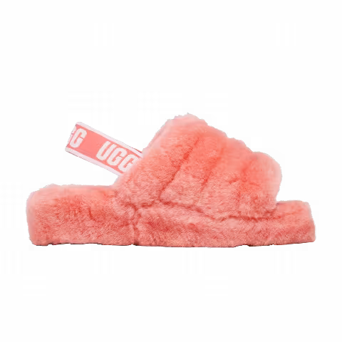 UGG Wmns Fluff Yeah Slide 'Vibrant Coral'