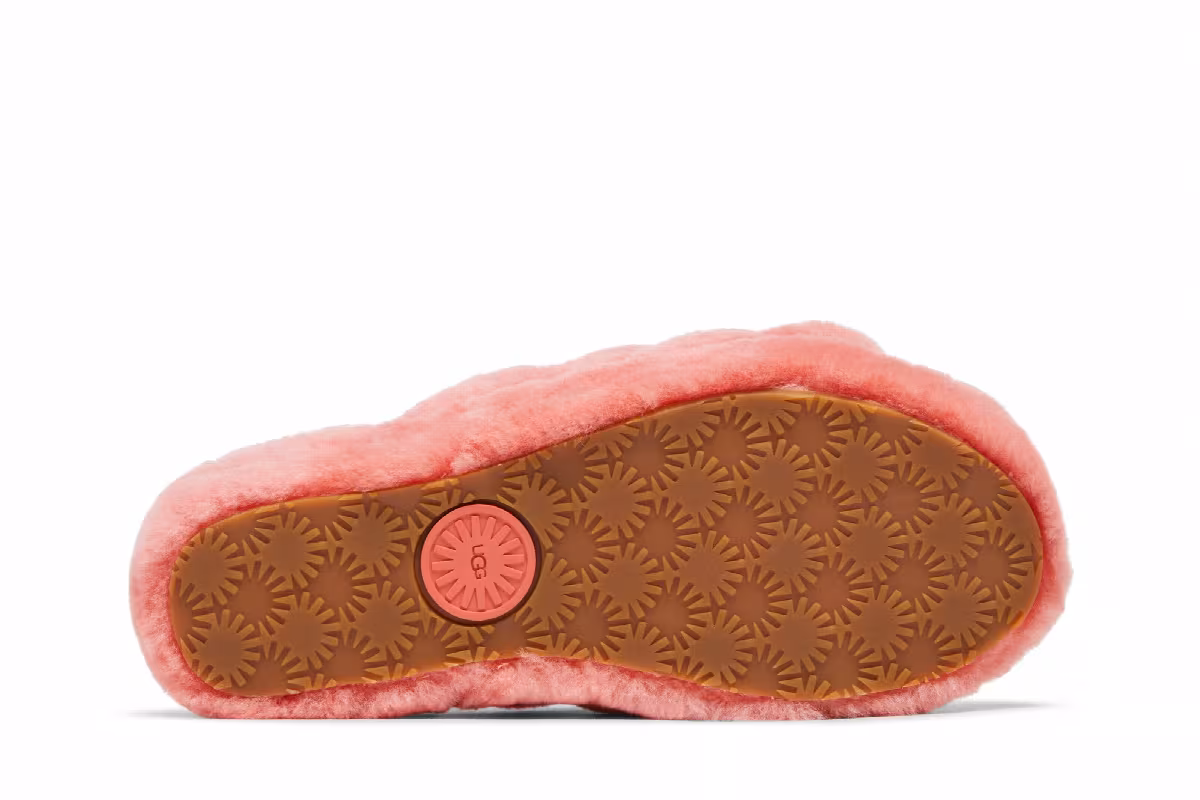 UGG Women's Fluff Yeah Slide Vibrant Coral, view 5