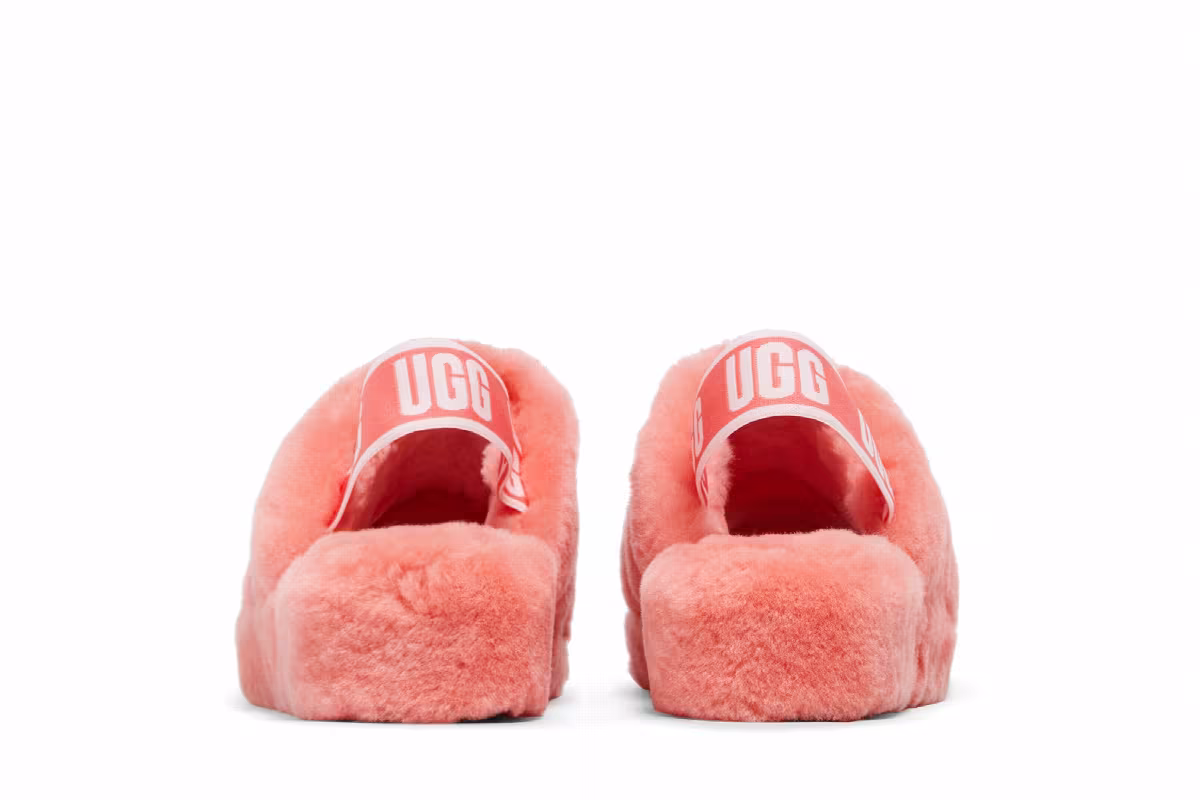 UGG Women's Fluff Yeah Slide Vibrant Coral, view 7