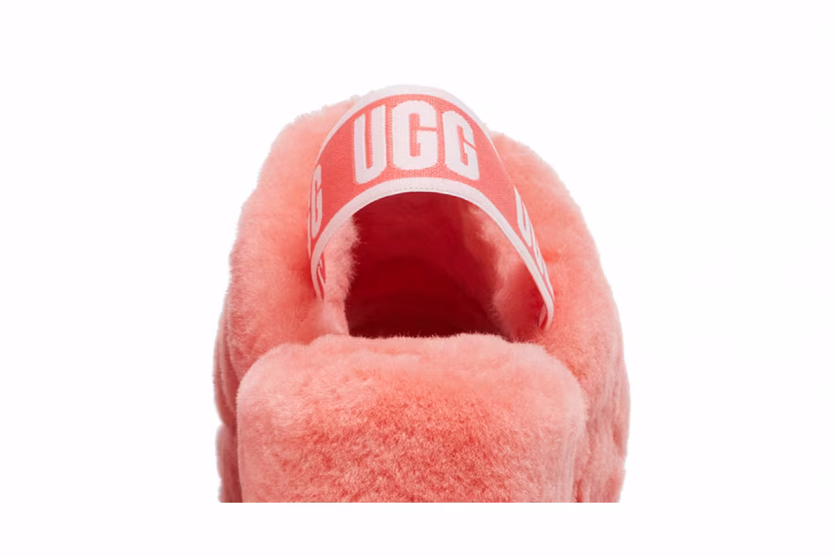 UGG Women's Fluff Yeah Slide Vibrant Coral, view 8