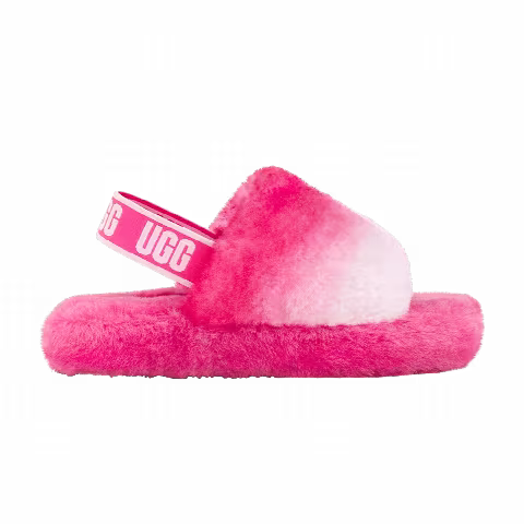 UGG Fluff Yeah Slide Kids 'Gradient Pink Combo'