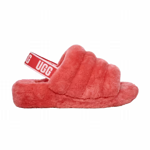 UGG Wmns Fluff Yeah Slide 'Neon Coral'