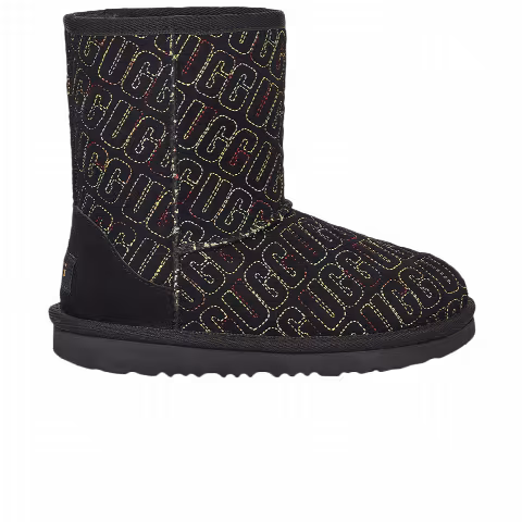 UGG Classic II Boot Toddler 'Graphic Stitch - Black'