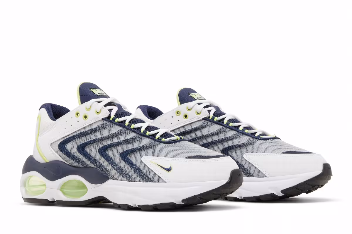 Nike Air Max TW White Lemon Twist Navy, view 9