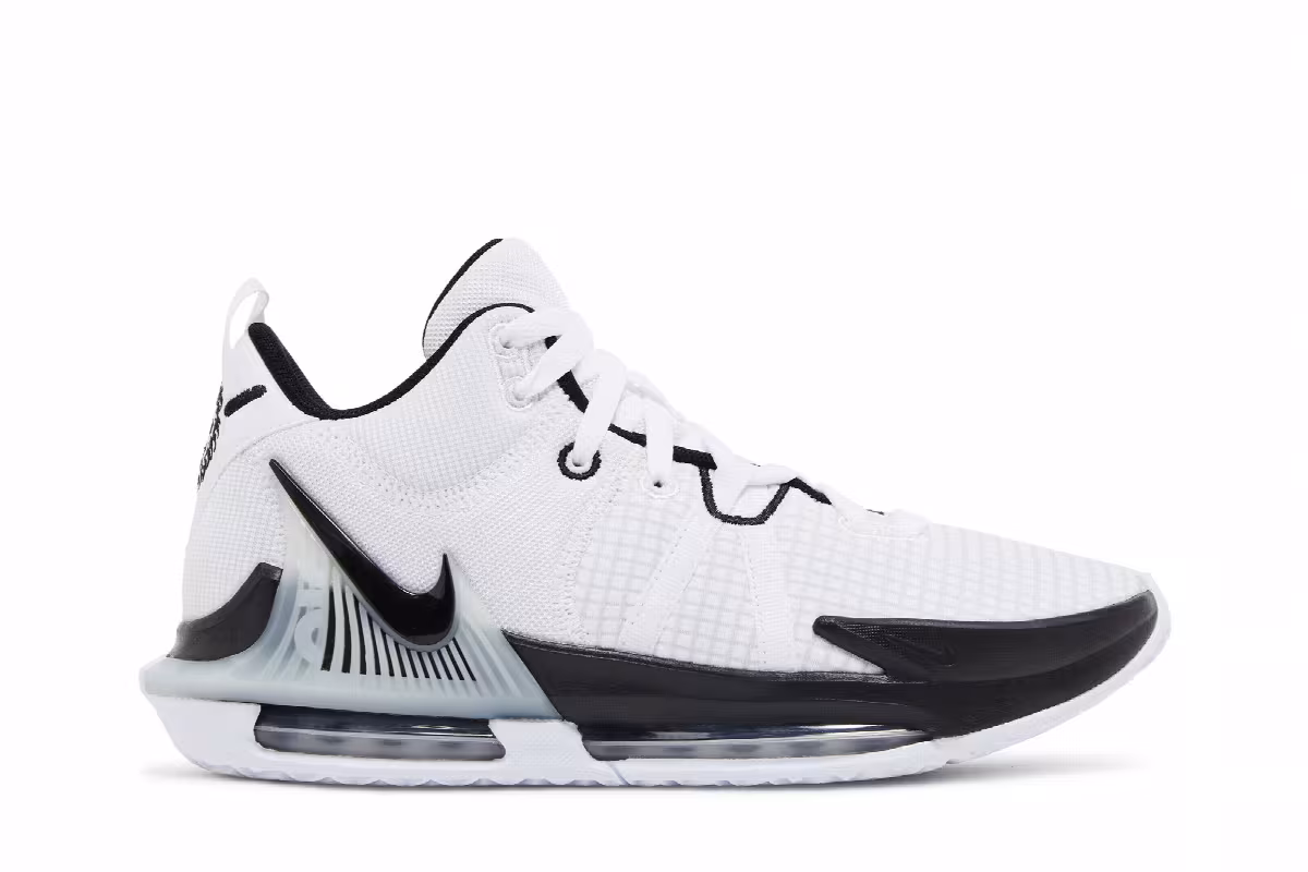 Nike LeBron Witness 7 TB White Black, view 2