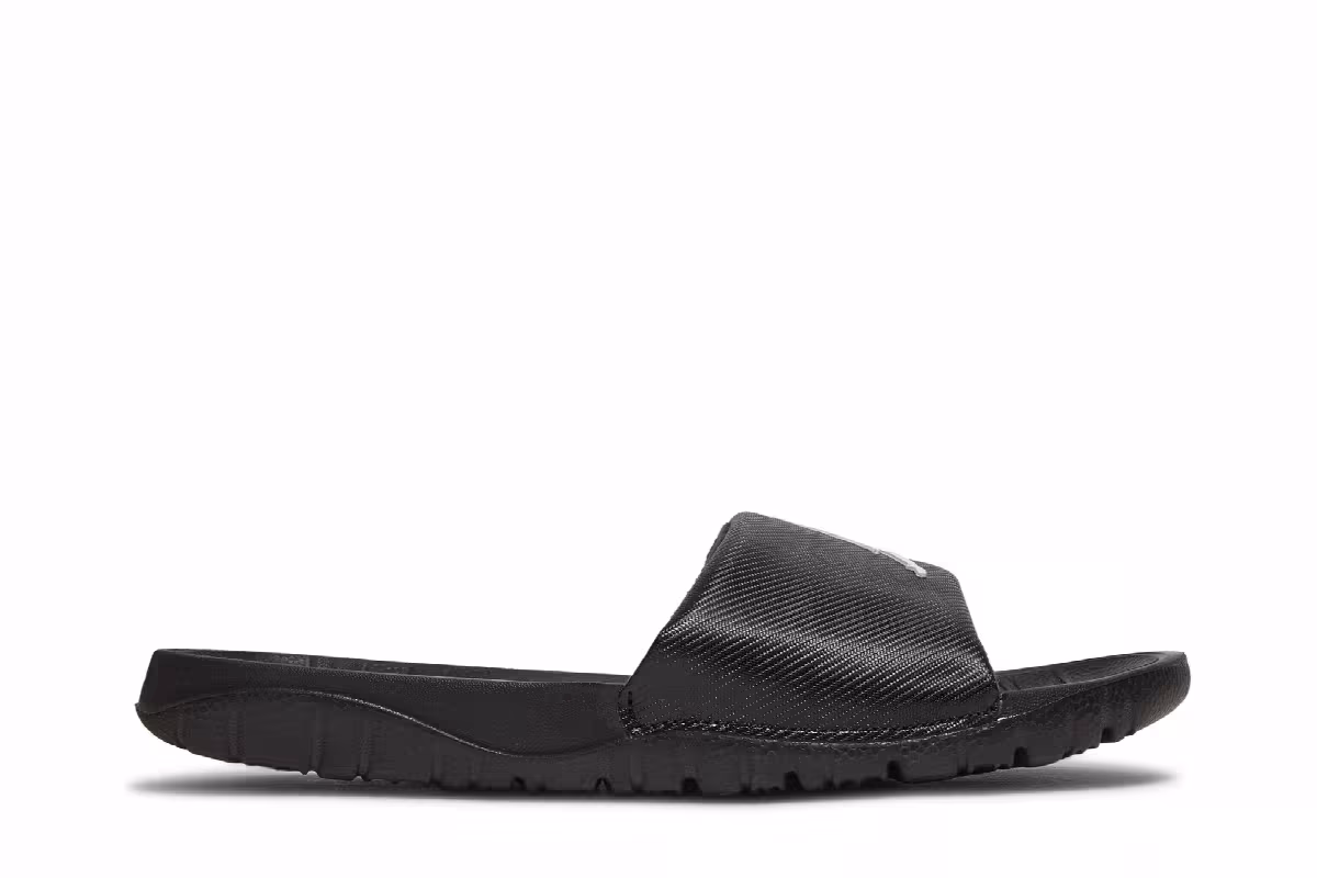 Air Jordan Break Slide Black White, view 2