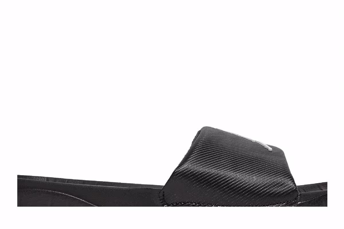 Air Jordan Break Slide Black White, view 3