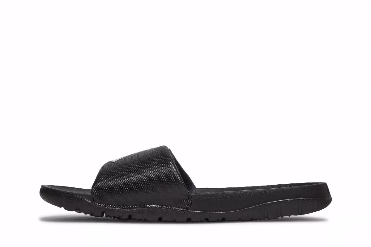 Air Jordan Break Slide Black White, view 4