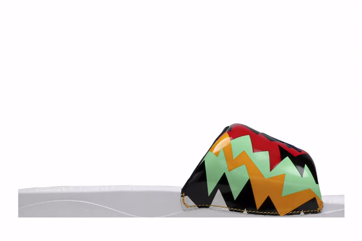 Air Jordan Break Slide White Multi-Color, view 3