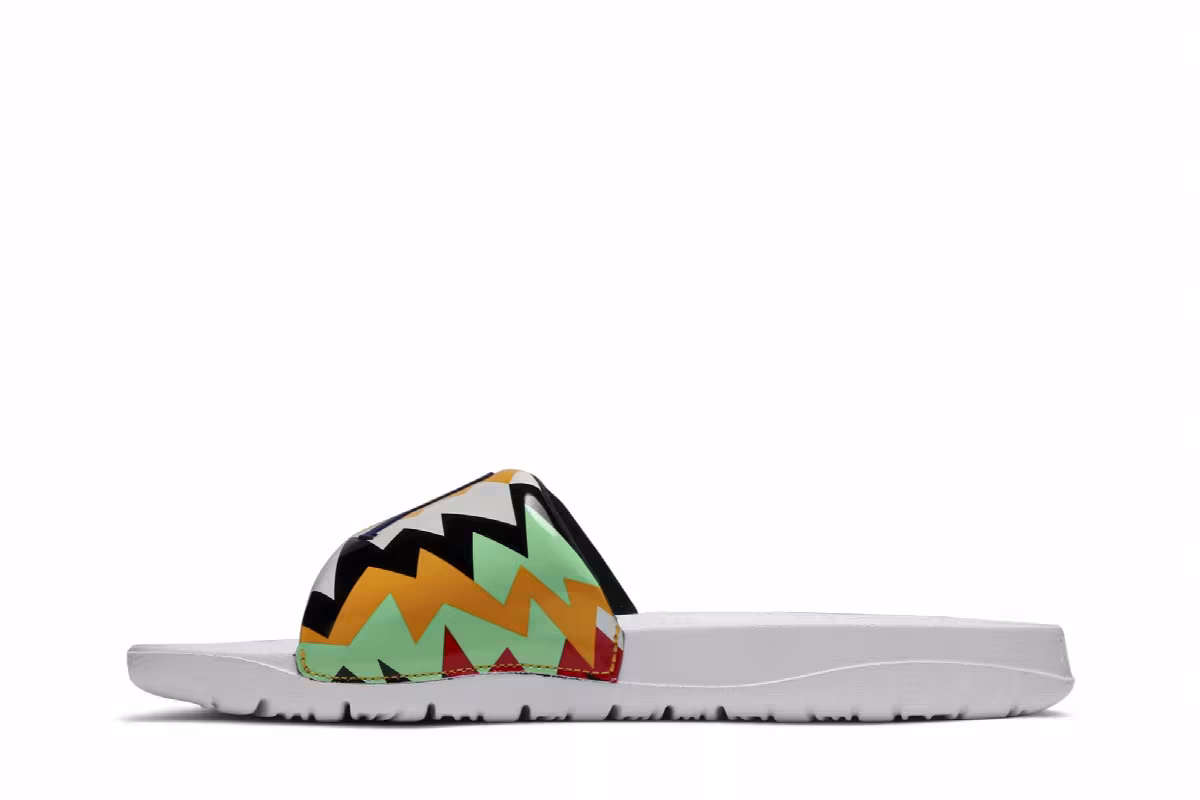 Air Jordan Break Slide White Multi-Color, view 4