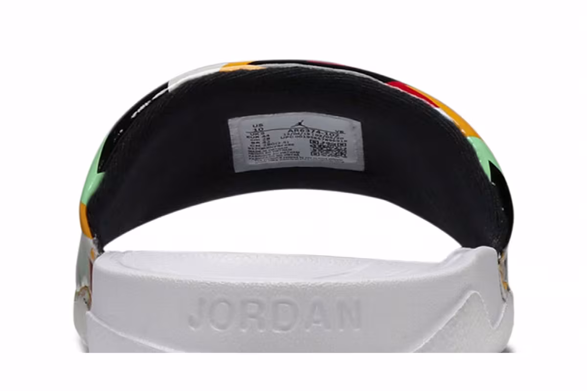 Air Jordan Break Slide White Multi-Color, view 8