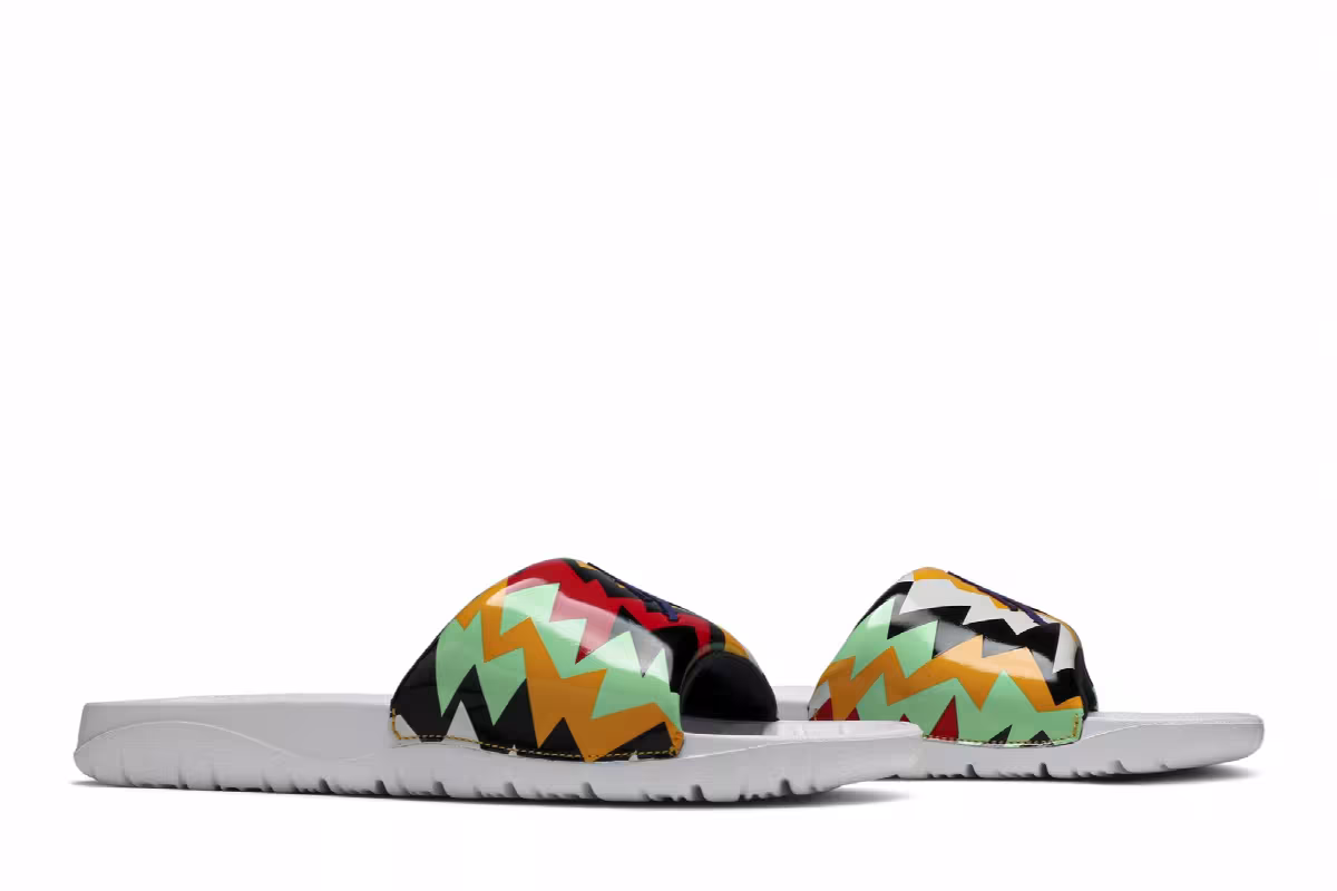 Air Jordan Break Slide White Multi-Color, view 9