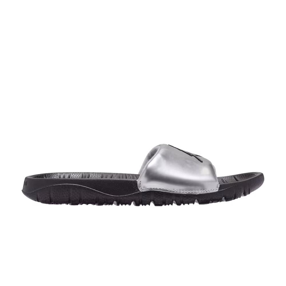 Air Jordan Break Slide GS Metallic Silver Black