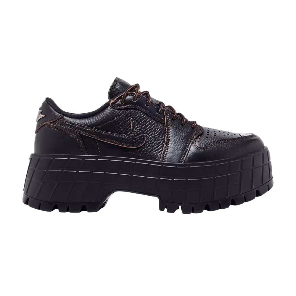 Women's Air Jordan 1 Low Brooklyn Black Cacao Wow