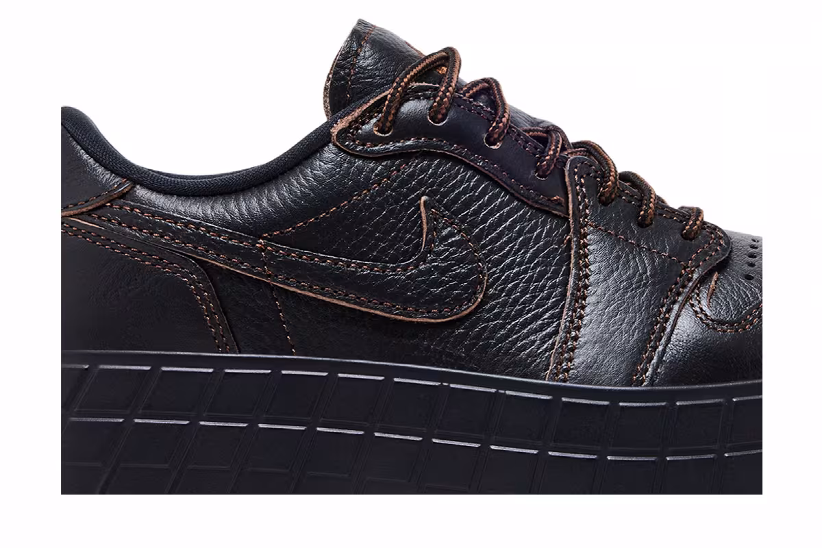 Women's Air Jordan 1 Low Brooklyn Black Cacao Wow, view 3