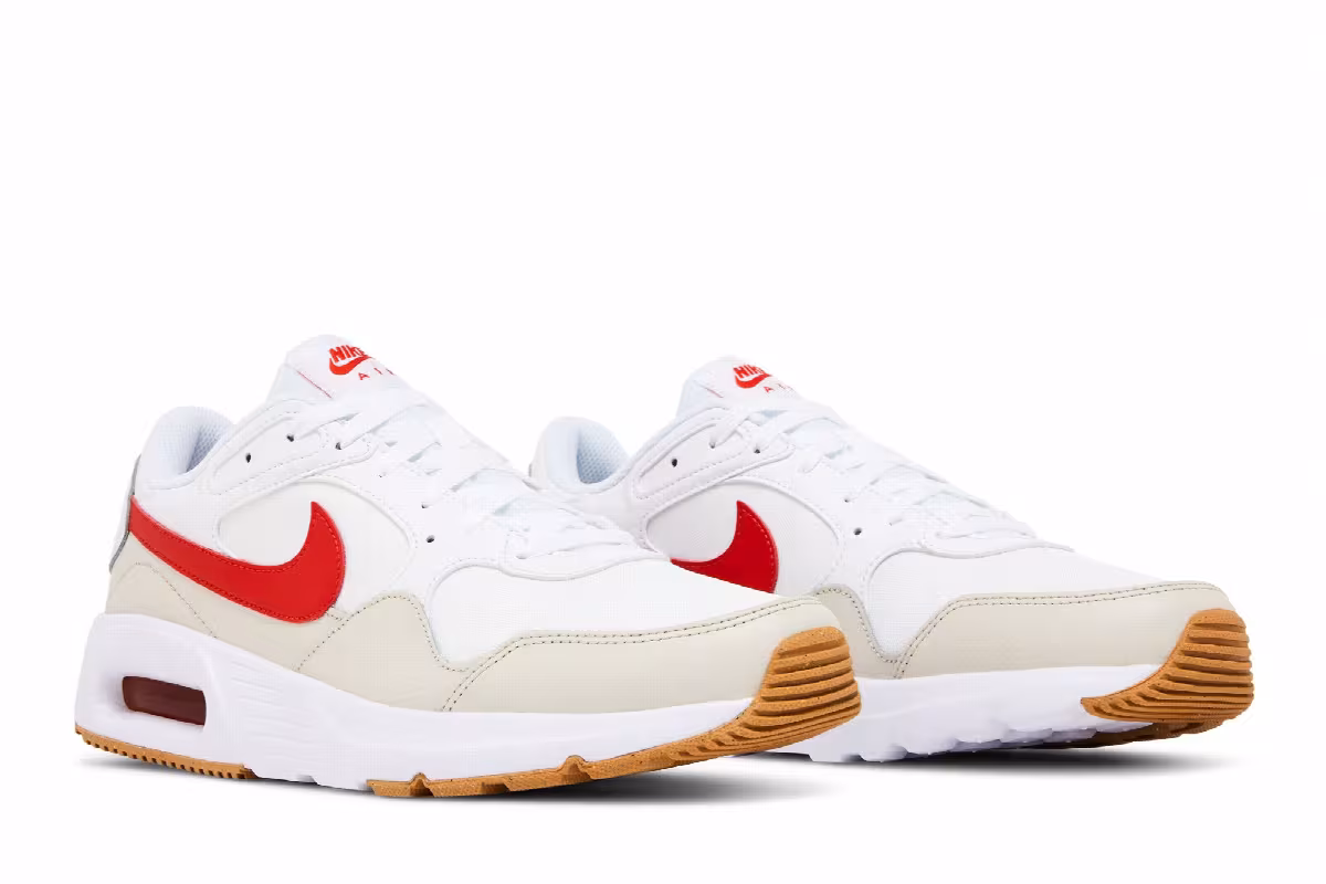 Nike Air Max SC White Picante Red, view 9