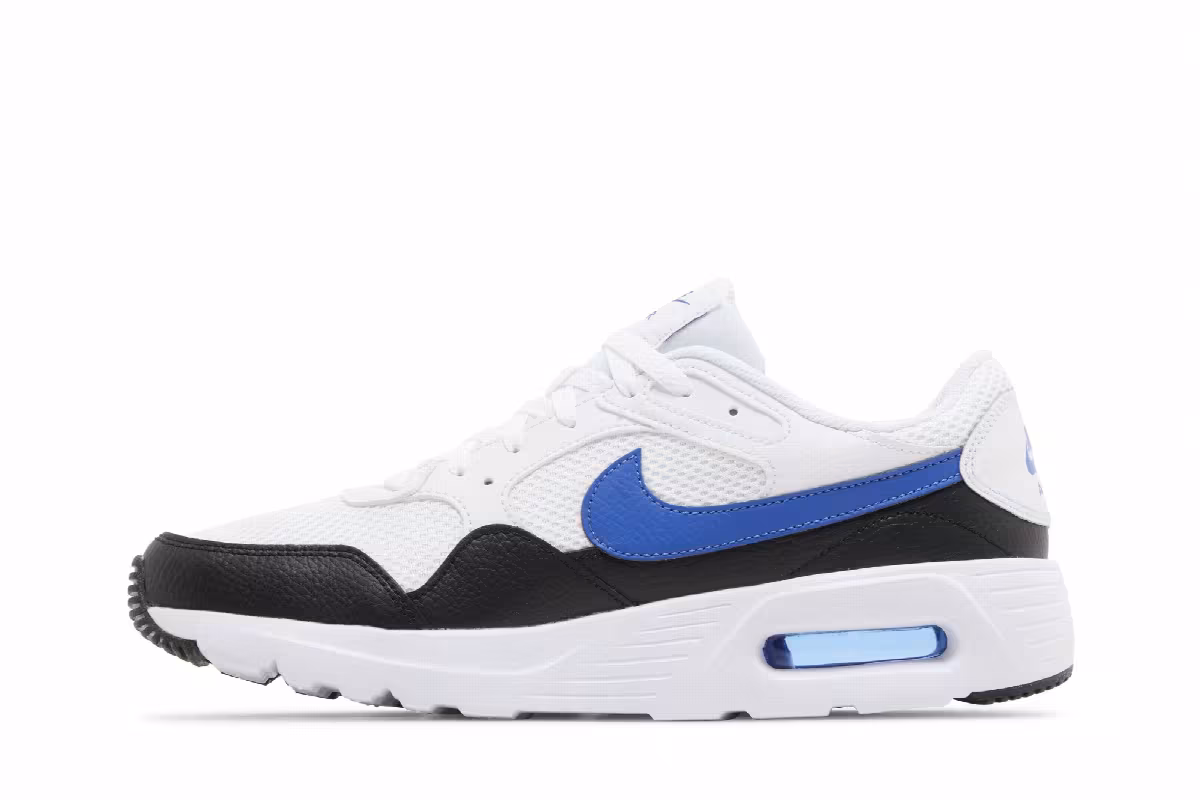 Nike Air Max SC White Black Game Royal, view 4