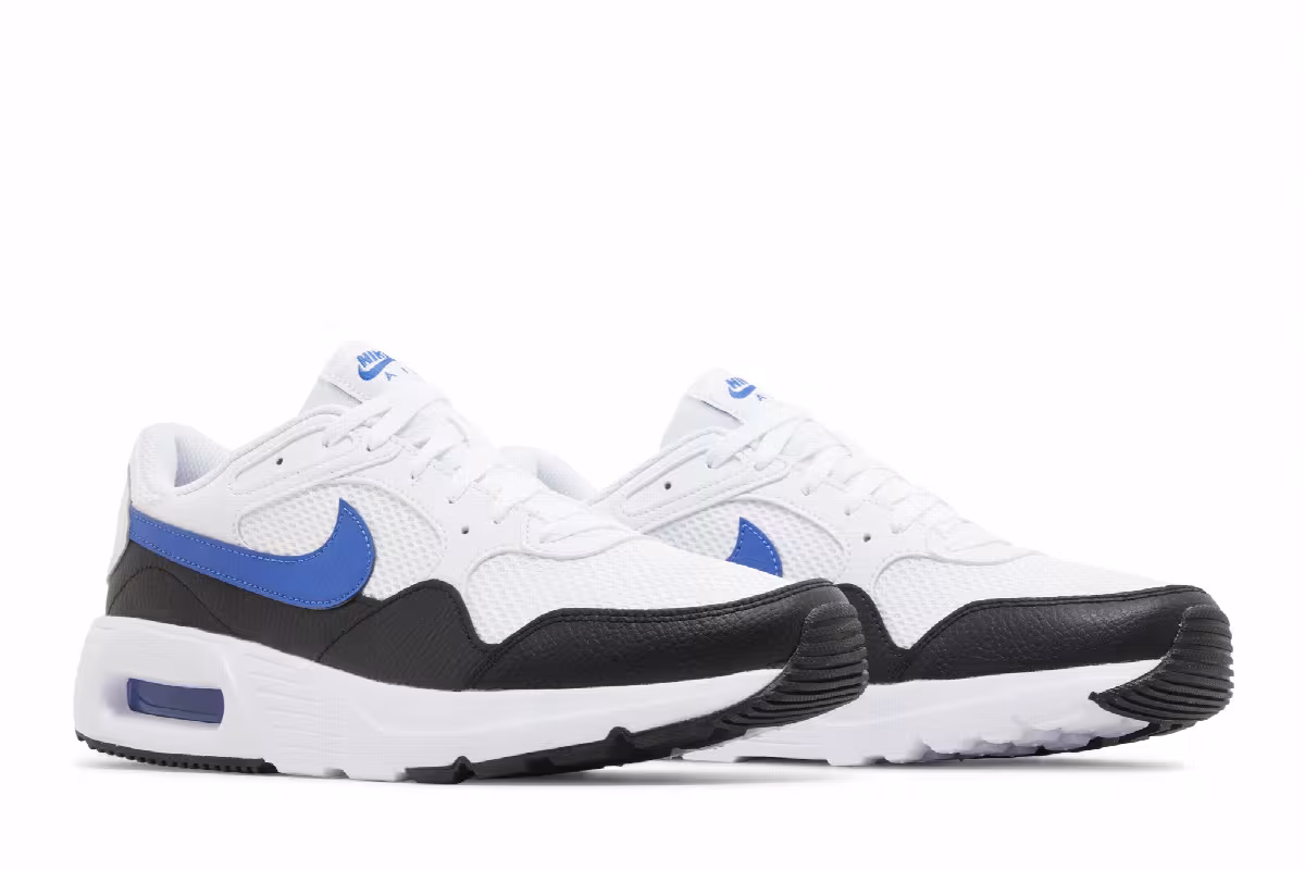 Nike Air Max SC White Black Game Royal, view 9