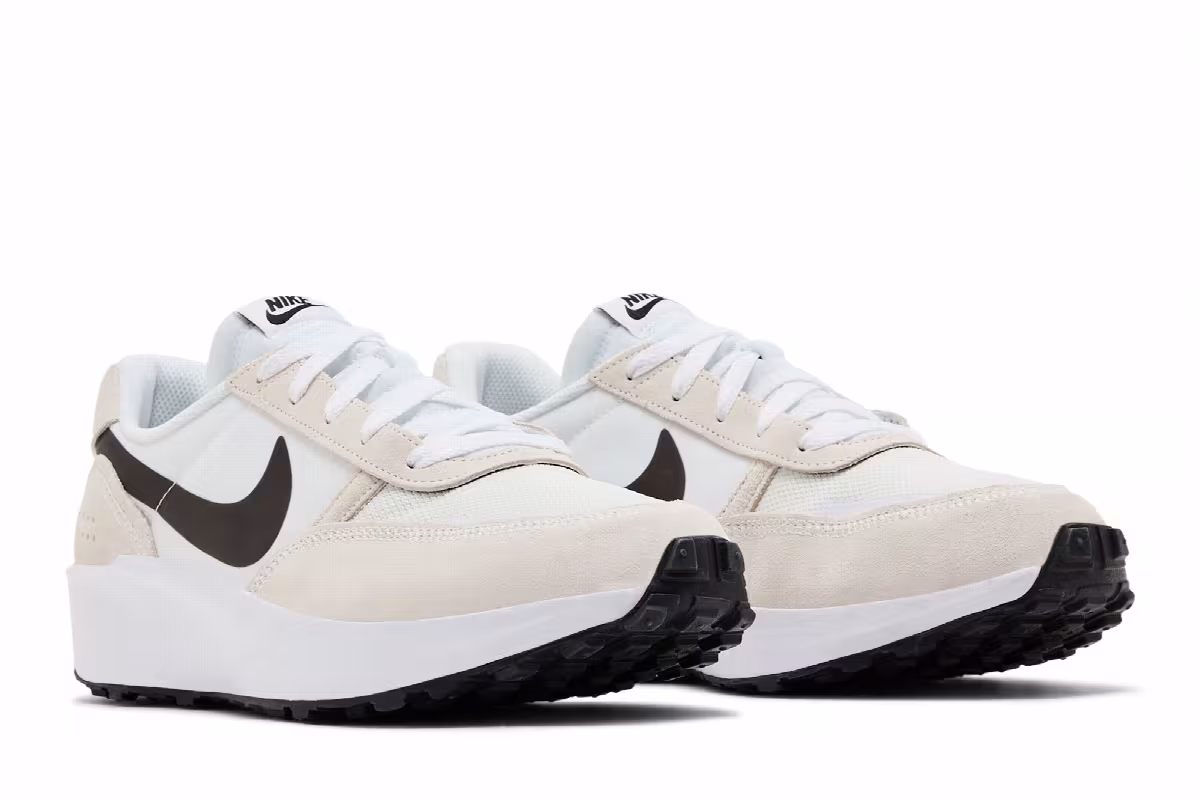 Nike Waffle Debut White Black, view 9