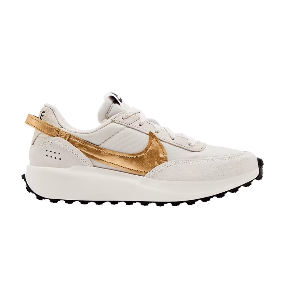 Nike Women's Waffle Debut Light Orewood Brown Metallic Gold