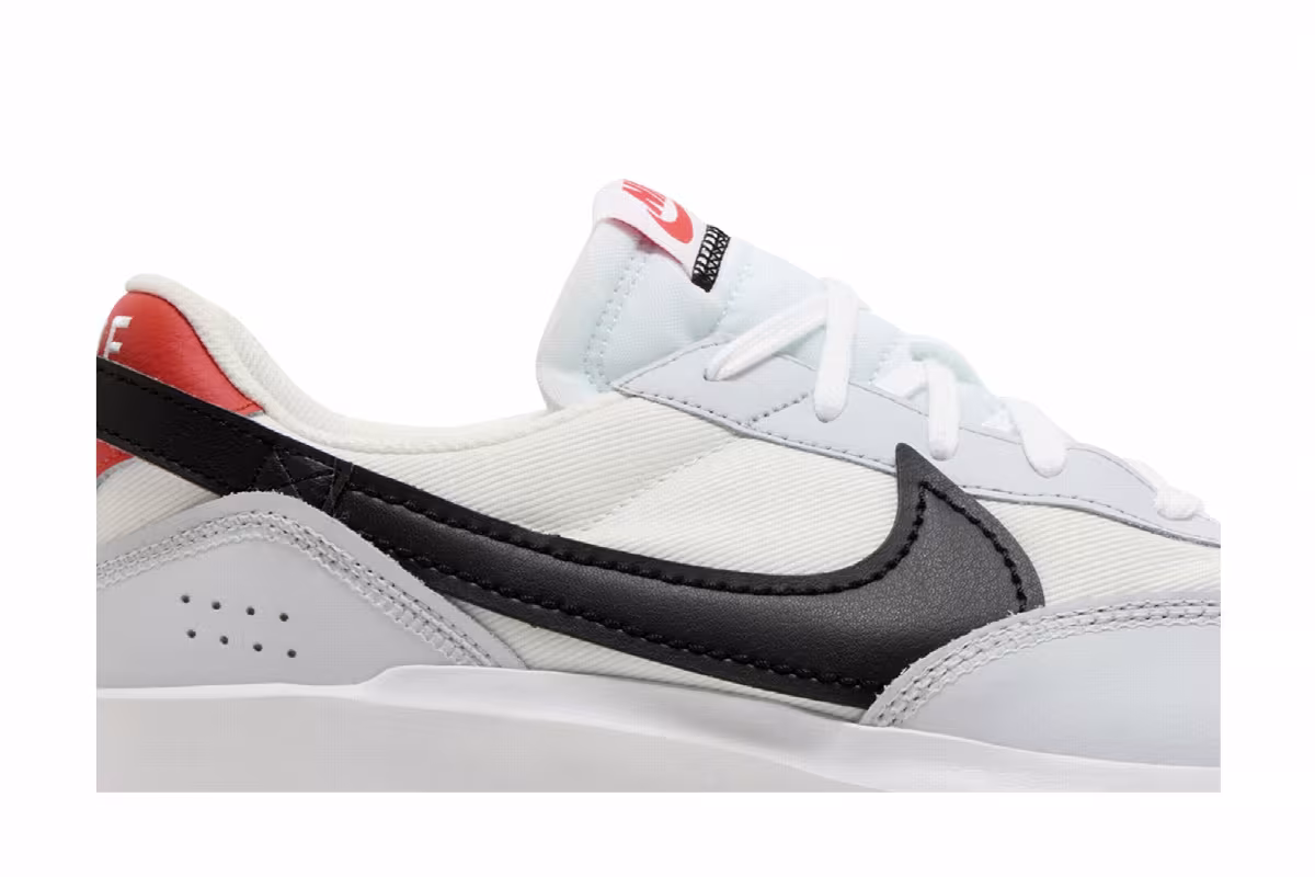Nike Waffle Debut White Black Picante Red, view 3