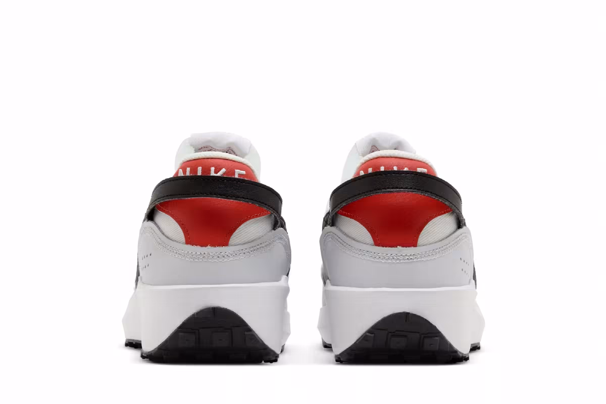 Nike Waffle Debut White Black Picante Red, view 7