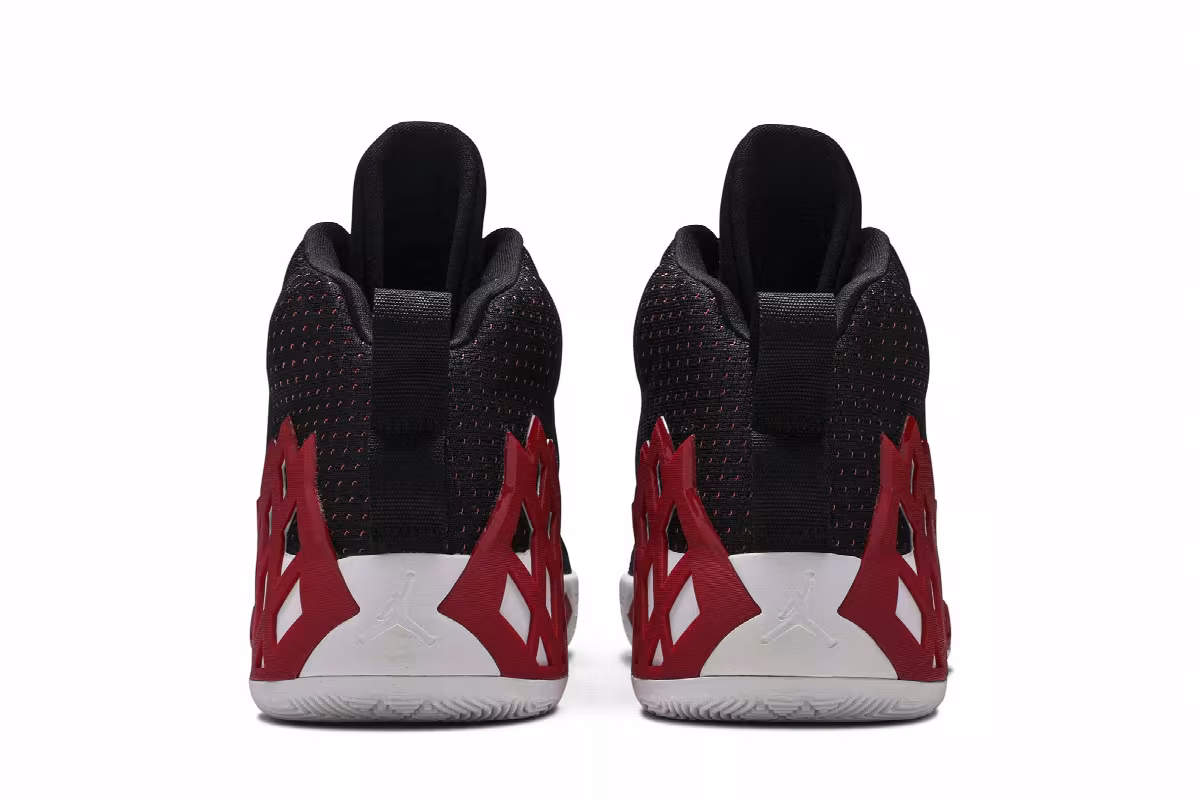 Air Jordan Jumpman Diamond Mid Black University Red, view 7
