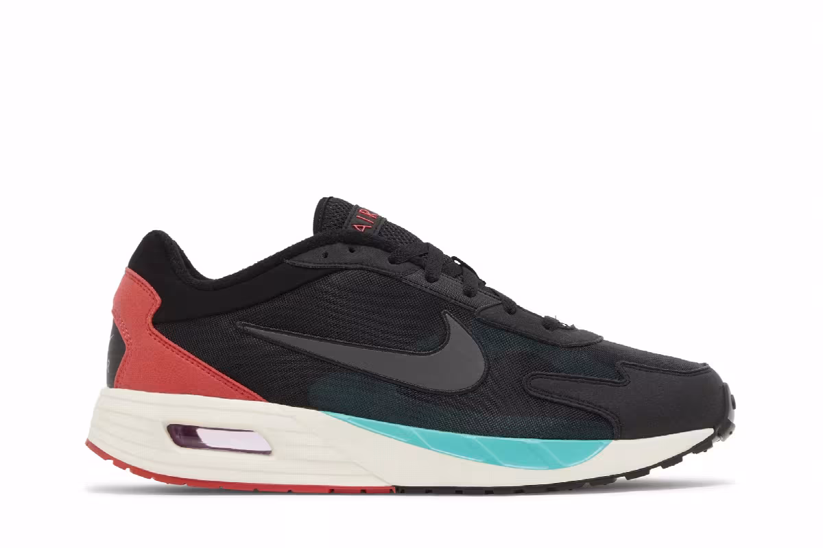 Nike Air Max Solo Black Jade Red, view 2