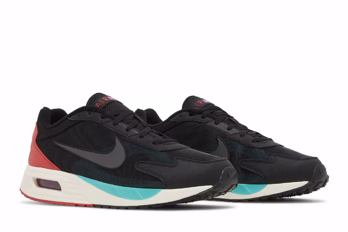 Nike Air Max Solo Black Jade Red, view 9