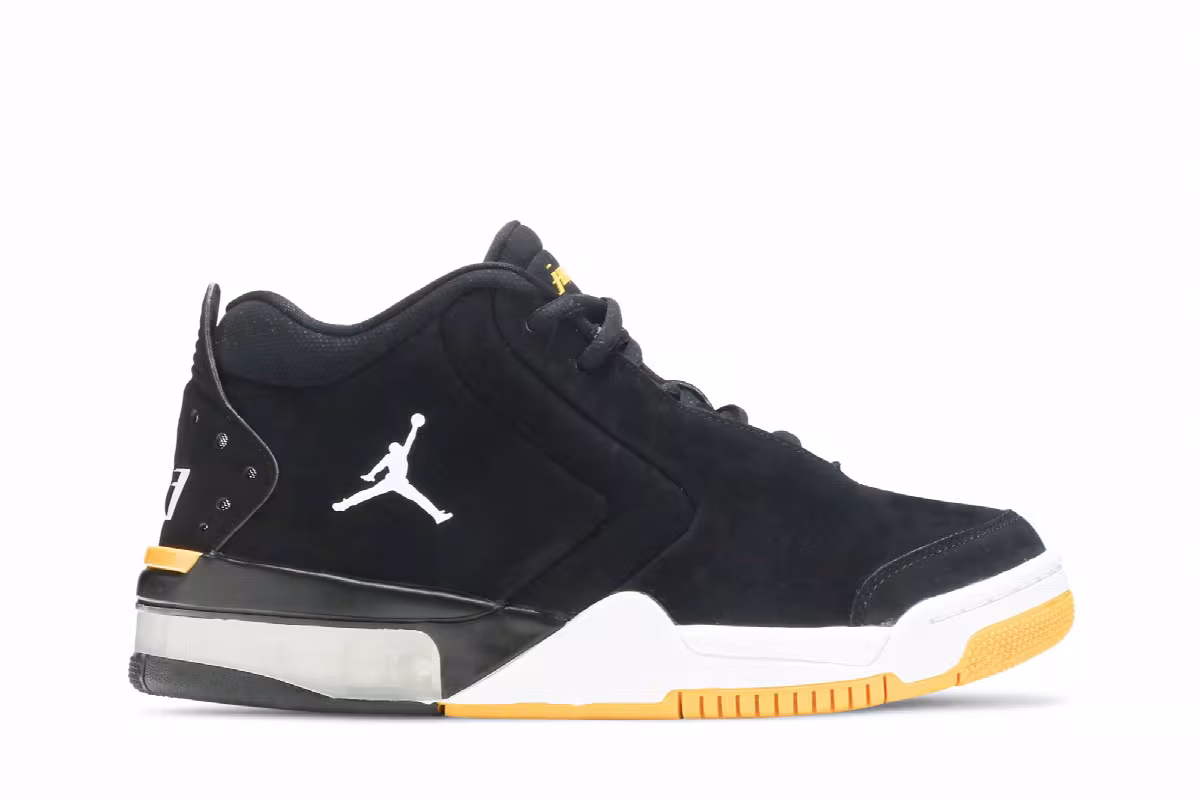 Air Jordan Big Fund Black University Gold, view 2