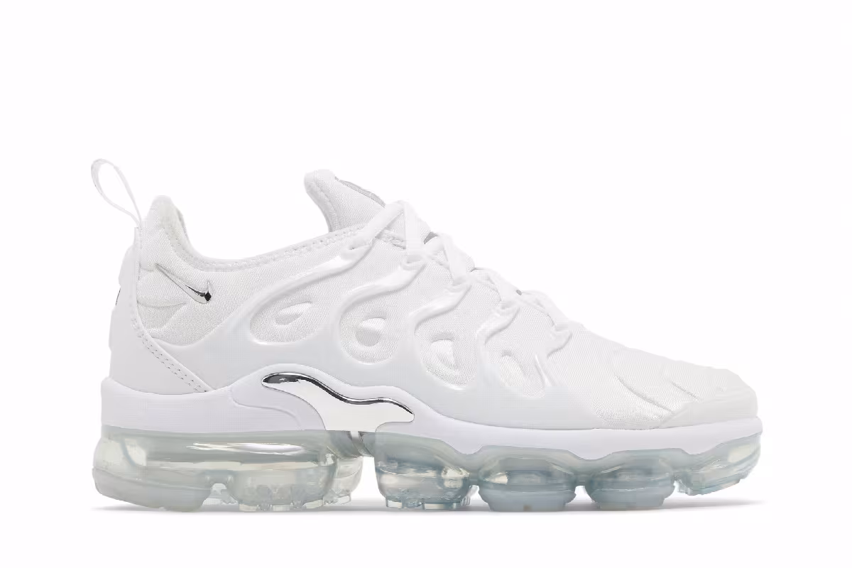 Nike Women's Air VaporMax Plus White Metallic Silver, view 2