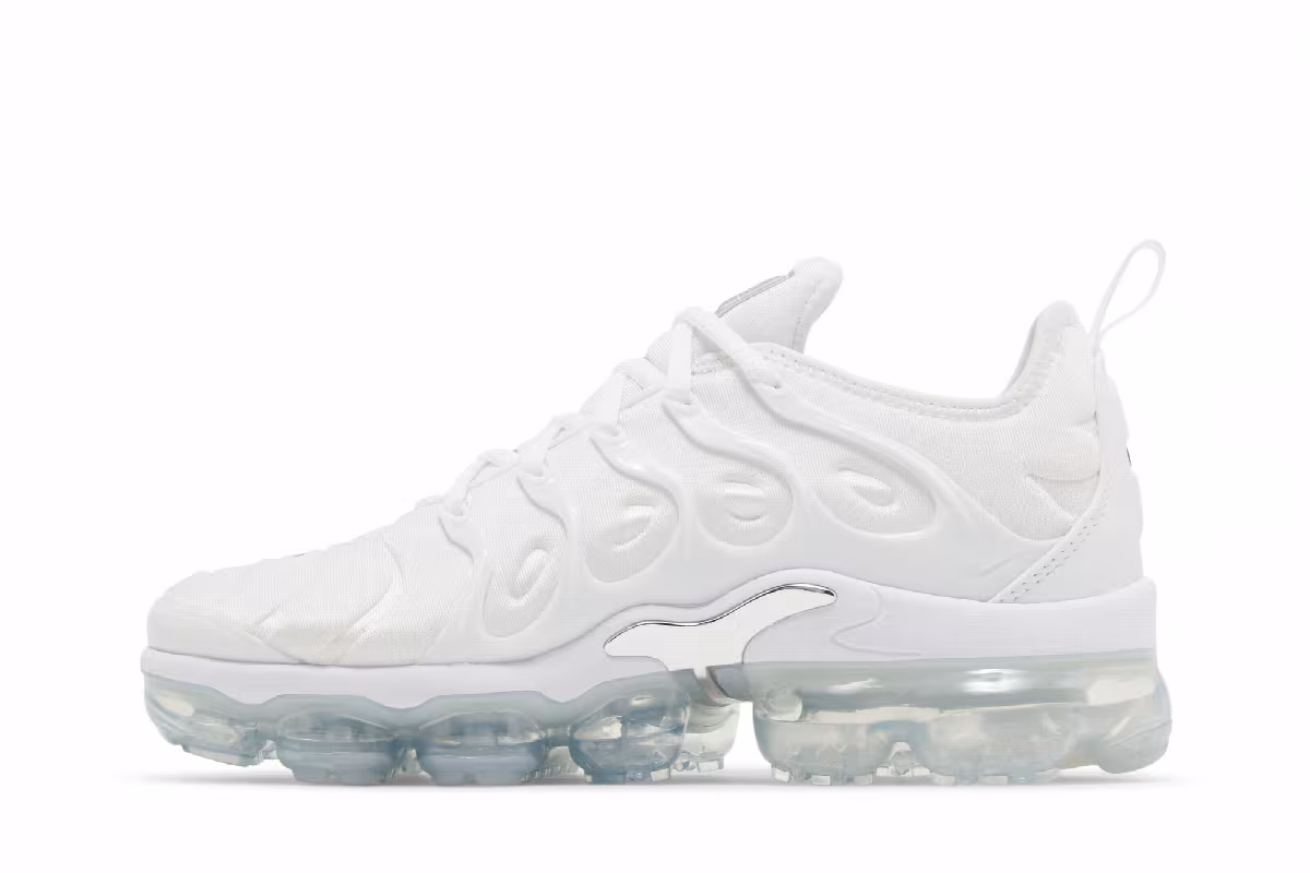 Nike Women's Air VaporMax Plus White Metallic Silver, view 4